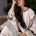 Gul Ahmed 3PC Unstitched Embroidered Karandi Shawl Suit AY-12015