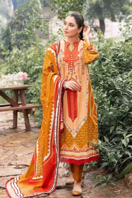Gul Ahmed 3PC Khaddar Unstitched Printed Suit K-22040 A