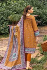Gul Ahmed 3PC Khaddar Unstitched Printed Suit K-22059 B - Image 3