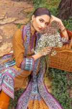 Gul Ahmed 3PC Khaddar Unstitched Printed Suit K-22059 B