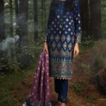 Gul Ahmed 2PC Unstitched Digital Printed Khaddar Suit TK-12014 B