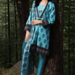 Gul Ahmed 2PC Unstitched Digital Printed Khaddar Suit TK-12010 A