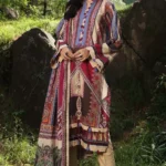 Gul Ahmed 2PC Unstitched Digital Printed Khaddar Suit TK-12011 A