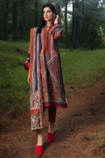 Gul Ahmed 2PC Unstitched Digital Printed Khaddar Suit TK-12011 B - Image 2