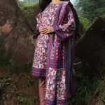 Gul Ahmed 2PC Unstitched Digital Printed Khaddar Suit TK-12012 B