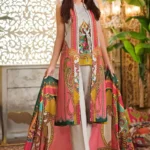 Gul Ahmed 2PC Unstitched Digital Printed Khaddar Suit TK-15