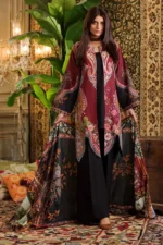 Gul Ahmed 2PC Unstitched Embroidered Khaddar Suit with Printed Khaddar Dupatta TK-23