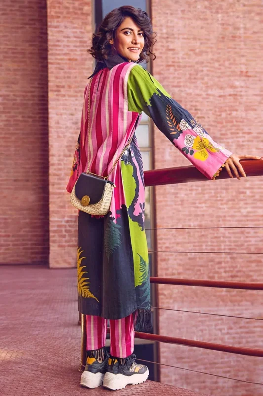 Gul Ahmed 2PC Unstitched Digital Printed Khaddar Suit TK-29