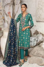 Gul Ahmed 3PC Unstitched Winter Cotton Suit WS-12001 A - Image 5