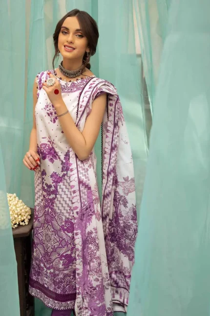 Gul Ahmed 3PC Unstitched Denting Lawn Printed Suit DN-22091