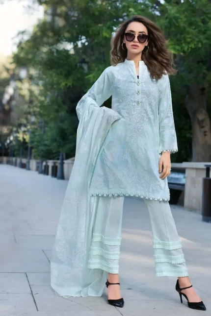 Gul Ahmed 3PC Unstitched Cotton Embroidered Suit CBE-68