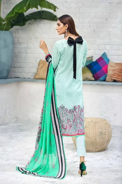 Gul Ahmed 3PC Unstitched Cotton Embroidered Suit CBE-94