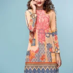 Gul Ahmed Unstitched 1PC Embroidered Cambric Shirt SCE-71