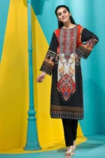Gul Ahmed Unstitched 1PC Embroidered Cambric Shirt SCE-90