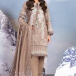 Alkaram Embroidered Khaddar Suit 2 Piece FW FW-41.1-Pink