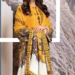 Alkaram 3Pc Embroidered Twill Viscose Suit fw-09.1-yellow