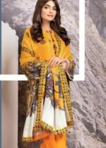 Alkaram 3Pc Embroidered Twill Viscose Suit fw-09.1-yellow