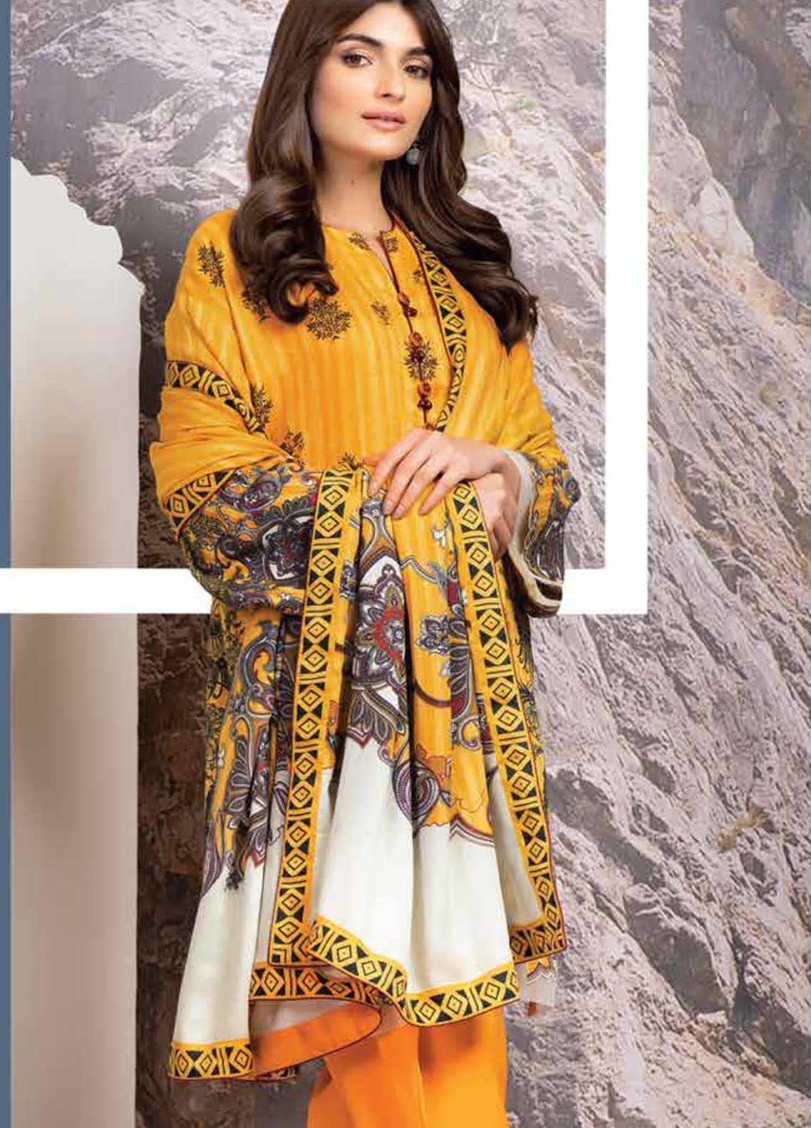 al-karam-winter-21-collection-fw-9.1-21-yellow-_1__2 Alkaram 3Pc Embroidered Twill Viscose Suit fw-09.1-yellow - Image 1