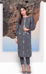 Alkaram Embroidered Jacquard Suit Unstitched 2 Piece FW-29.1 Grey - Winter Collection