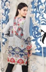 Five Star Jacquard Lawn Printed Shirt 1Pc D # 10 - Image 2