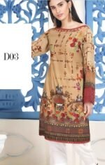 Five Star Jacquard Lawn Printed Shirt 1Pc D # 03 - Image 3