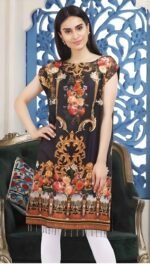 Five Star Jacquard Lawn Printed Shirt 1Pc D # 05