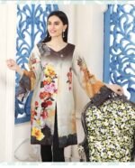 Five Star Jacquard Lawn Printed Shirt 1Pc D # 06