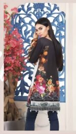 Five Star Jacquard Lawn Printed Shirt 1Pc D # 08 - Image 2