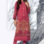 Alkaram Embroidered Cotail Viscose Suits Unstitched 2 Piece FW-28.1 Pink - Winter Collection
