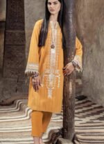 Alkaram Embroidered Yarn Dyed Suit Unstitched 2 Piece FW-30 Yellow - Winter Collection