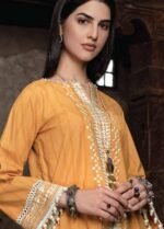 Alkaram Embroidered Yarn Dyed Suit Unstitched 2 Piece FW-30 Yellow - Winter Collection