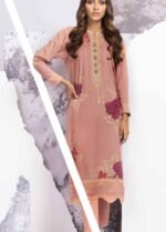 Alkaram Embroidered Viscose Suit Unstitched 2 Piece FW-30.1 Pink - Winter Collection