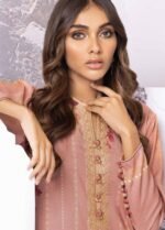 Alkaram Embroidered Viscose Suit Unstitched 2 Piece FW-30.1 Pink - Winter Collection