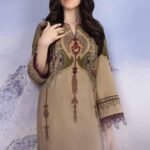 Alkaram Printed Viscose Suit Unstitched 2 Piece FW-33 Cream - Winter Collection