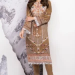 Alkaram Printed Viscose Suit Unstitched 2 Piece FW-34.1 Beige - Winter Collection