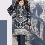 Alkaram Printed Viscose Suit Unstitched 2 Piece FW-34.1 Black - Winter Collection
