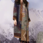 Alkaram Embroidered Viscose Suit Unstitched 2 Piece FW-38- Green- Winter Collection