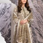 Alkaram Printed Viscose Suit Unstitched 2 Pcs FW-38.1 Beige