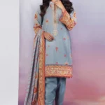 Alkaram Embroidered Khaddar Suits Unstitched 2 Piece FW-39.1-Blue - Winter Collection