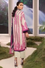 Alkaram 2Pc Printed Cambric Suit With Lawn Dupatta MS-31-Off White