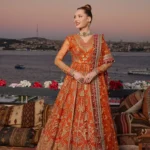 Embroidered Net Suit D 09 Atesh