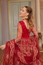 Embroidered Net 3 Pcs Suit  D 05 Enara - Image 7