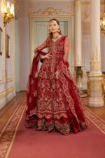 Embroidered Net 3 Pcs Suit  D 05 Enara - Image 6