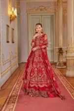 Embroidered Net 3 Pcs Suit  D 05 Enara - Image 4