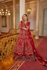 Embroidered Net 3 Pcs Suit  D 05 Enara - Image 12