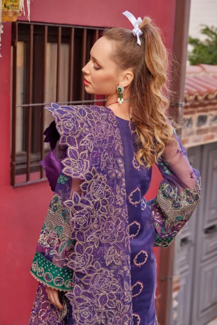Embroidered Organza Suit D 07 Sadaf