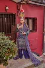Embroidered Organza 3 Pcs Suit D 07 Sadaf - Image 3