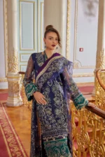 Embroidered Net 3 Pcs Suit D 04 Tarz - Image 12