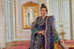 Embroidered Net 3 Pcs Suit D 04 Tarz - Image 8