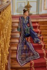 Embroidered Net 3 Pcs Suit D 04 Tarz - Image 11